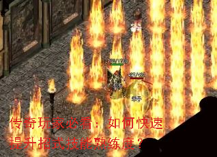 传奇玩家必看:如何快速提升招式技能熟练度? 传奇玩家必看:如何快速提升招式技能熟练度?