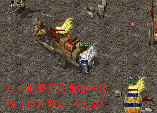 打金时需要注意哪些技巧才能高效获取资源? 打金时需要注意哪些技巧才能高效获取资源?