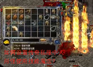 如何设置传奇私服中人形怪使用技能魔法? 如何设置传奇私服中人形怪使用技能魔法?