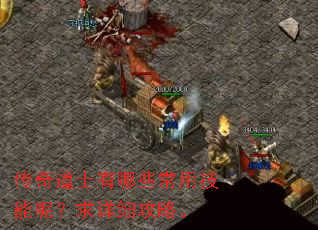 传奇道士有哪些常用技能呢?求详细攻略。 传奇道士有哪些常用技能呢?求详细攻略。