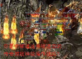 你是否知道这些被遗忘的传奇游戏神级操作技巧? 你是否知道这些被遗忘的传奇游戏神级操作技巧?