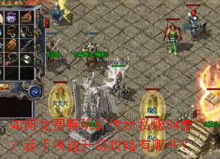 如何免费畅玩新传奇私服54集?新手快速升级攻略有哪些? 如何免费畅玩新传奇私服54集?新手快速升级攻略有哪些?
