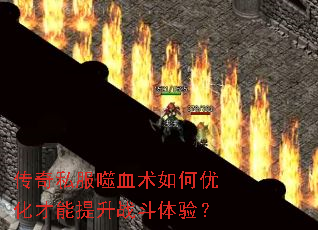 传奇私服噬血术如何优化才能提升战斗体验? 传奇私服噬血术如何优化才能提升战斗体验?
