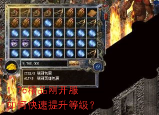 1.76精品刚开服如何快速提升等级? 1.76精品刚开服如何快速提升等级?