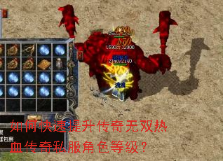 如何快速提升传奇无双热血传奇私服角色等级? 如何快速提升传奇无双热血传奇私服角色等级?