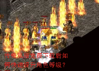 传奇私服免费下载后如何快速提升角色等级? 传奇私服免费下载后如何快速提升角色等级?