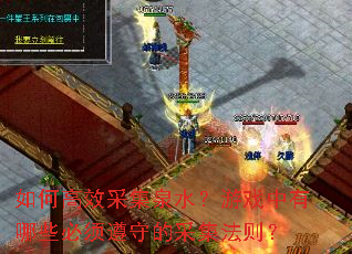 如何高效采集泉水?游戏中有哪些必须遵守的采集法则? 如何高效采集泉水?游戏中有哪些必须遵守的采集法则?