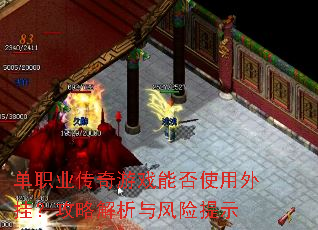 单职业传奇游戏能否使用外挂?攻略解析与风险提示 单职业传奇游戏能否使用外挂?攻略解析与风险提示