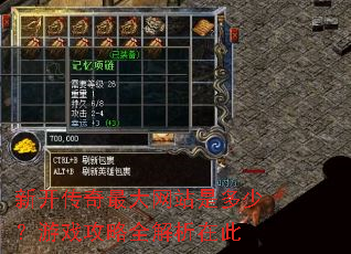 新开传奇最大网站是多少?游戏攻略全解析在此 新开传奇最大网站是多少?游戏攻略全解析在此
