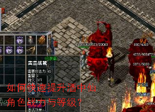 如何快速提升酒中仙角色战力与等级? 如何快速提升酒中仙角色战力与等级?