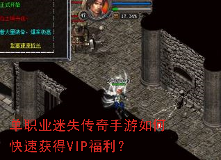 单职业迷失传奇手游如何快速获得VIP福利? 单职业迷失传奇手游如何快速获得VIP福利?