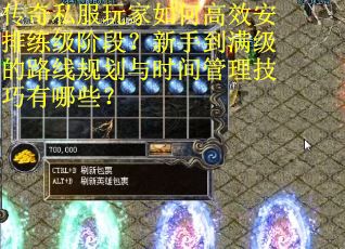 传奇私服玩家如何高效安排练级阶段？新手到满级的路线规划与时间管理技巧有哪些？