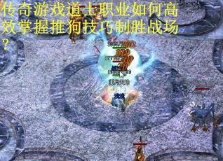 传奇游戏道士职业如何高效掌握推狗技巧制胜战场？