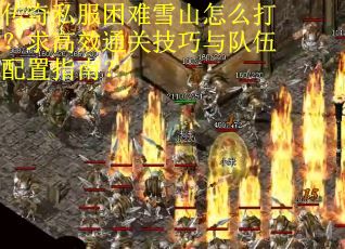 传奇私服困难雪山怎么打？求高效通关技巧与队伍配置指南？